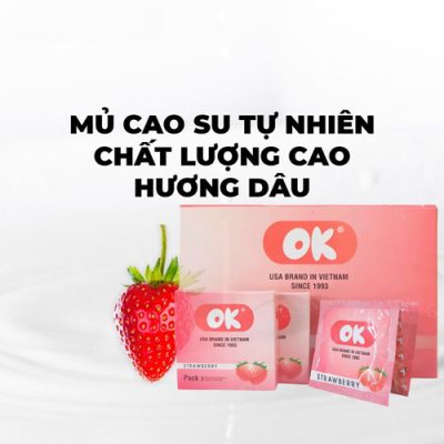 Bao cao su OK hương dâu