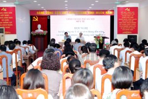 Lãnh đạo Sở Y tế Hà Nội chủ trì hội nghị.